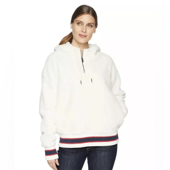UGG Tops - UGG AUSTRALIA KAILANI SHERPA HOODIE  PULLOVER CREAM SIZE M